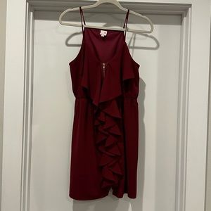 Red Zip-Up Dress